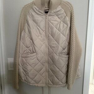 Beige Puffer Jacket-NEW  2XL